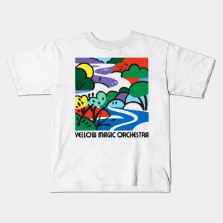 Yellow Magic Orchestra  - -  Retro Fan Artwork Kids T-Shirt